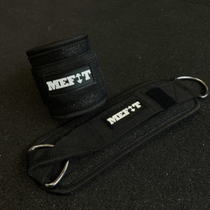 MEFIT Glitter Ankle Straps Charcoal Black